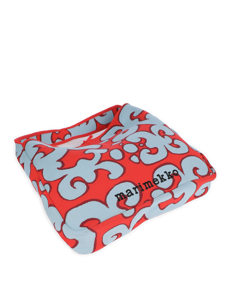 Marimekko Knitted Keidas Hobo bag light blue/red