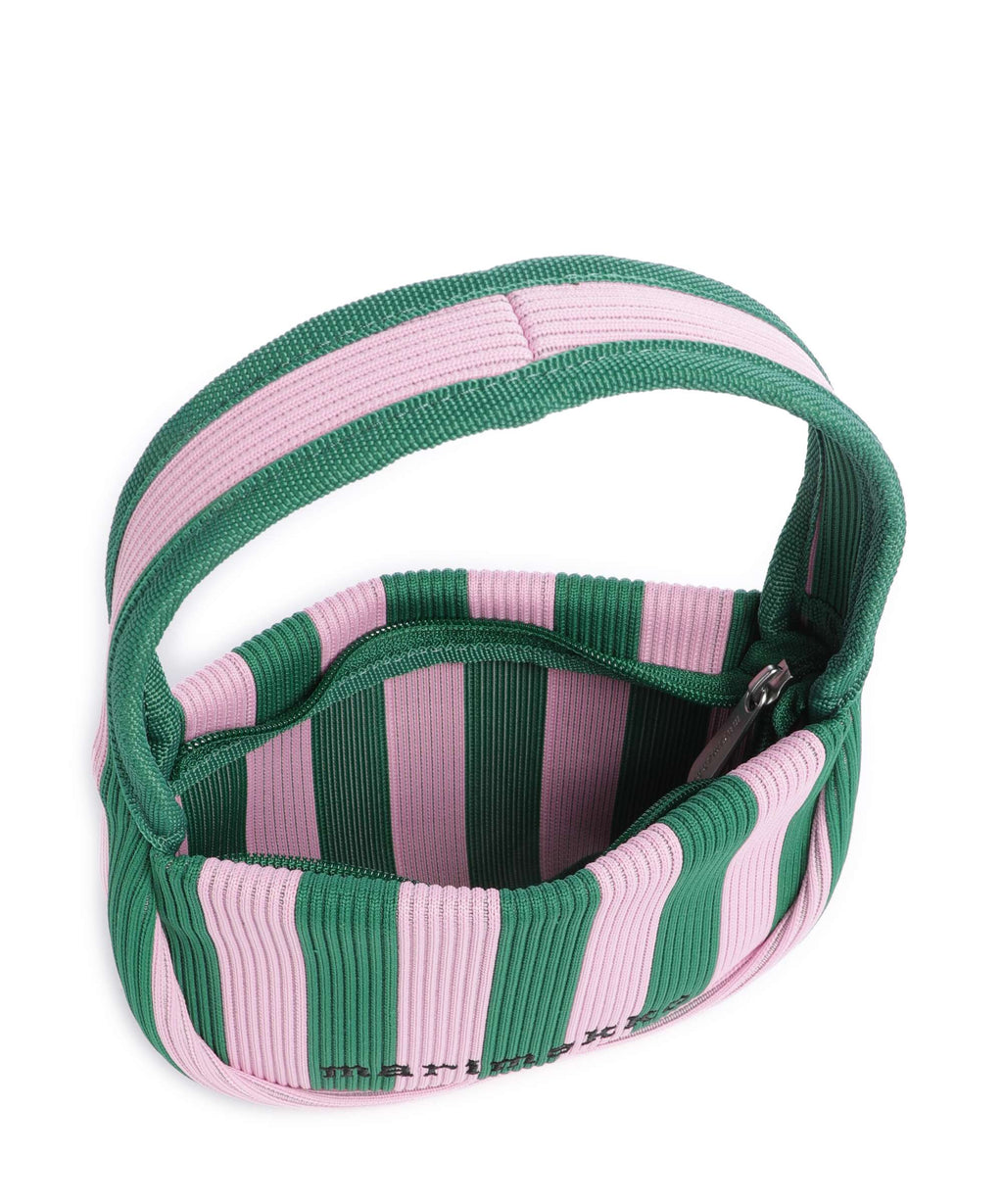 Marimekko Knitted Merirosvo Handbag pink/dark green