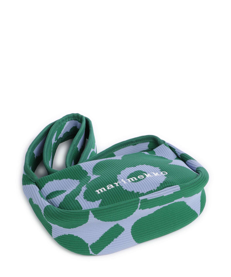Marimekko Knitted Unikko Shoulder bag dark green/blue