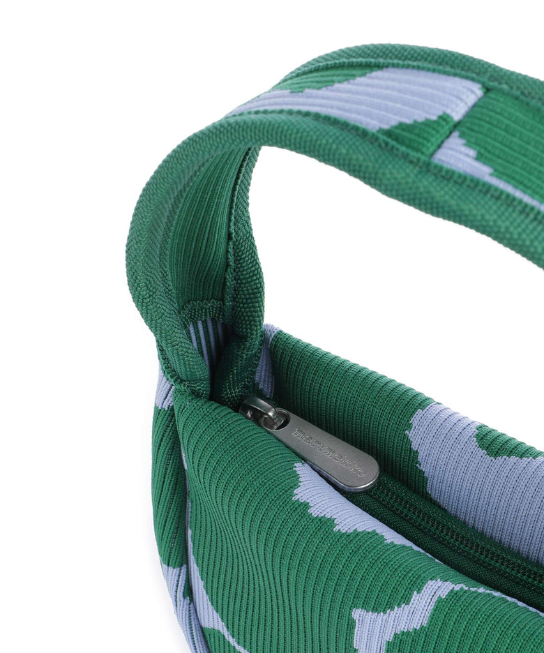 Marimekko Knitted Unikko Handbag dark green/blue
