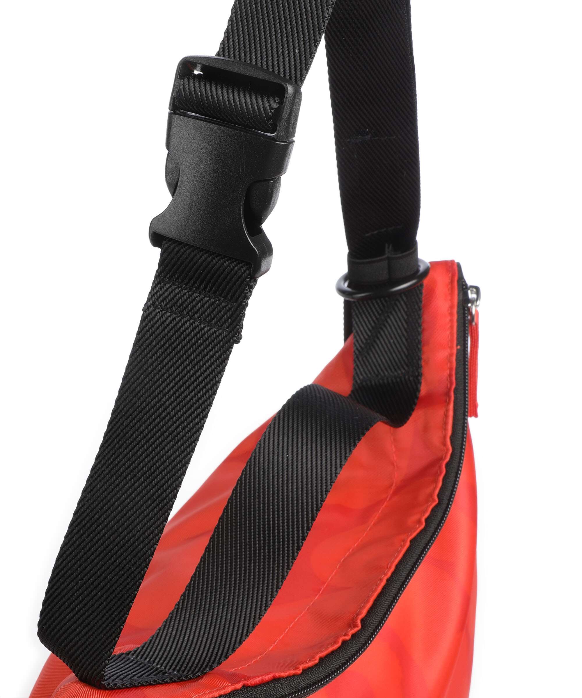 Marimekko Neat Unikko M Hobo bag red