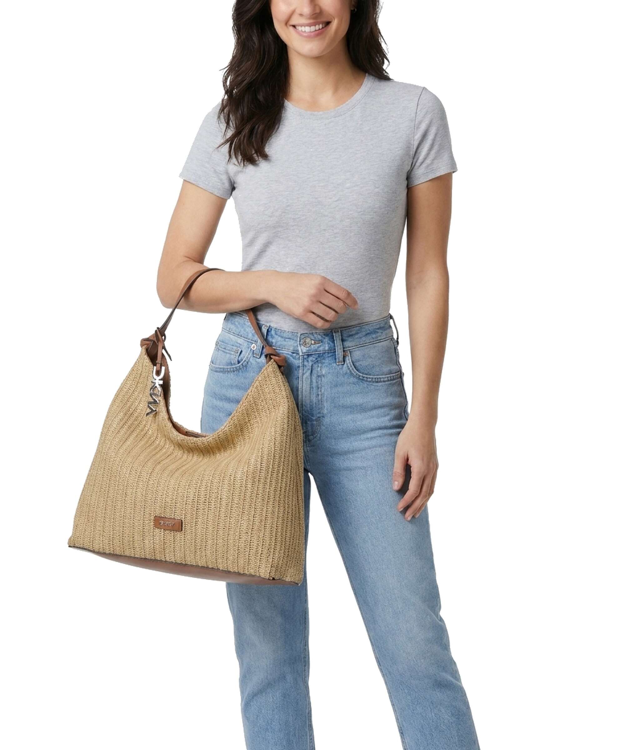 DKNY Paula Hobo bag natural/saddle
