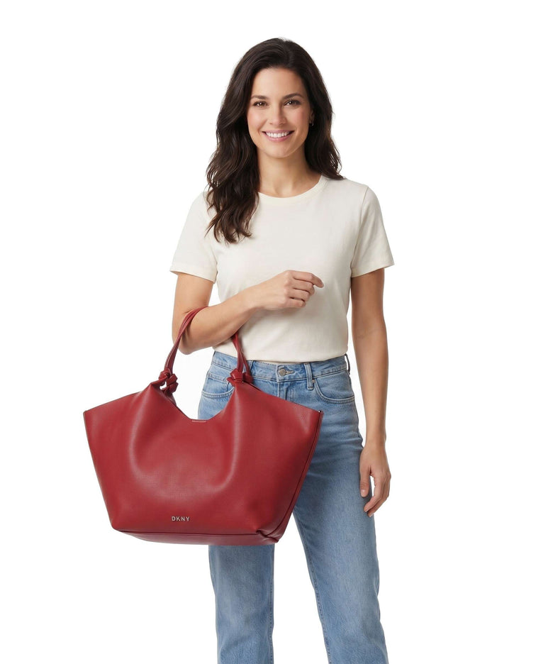 DKNY Paula Commuter Large Tote bag ruby red