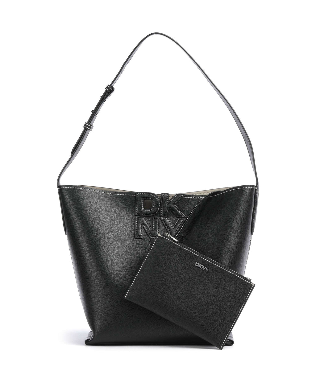 DKNY Nicole Hobo bag black/light taupe