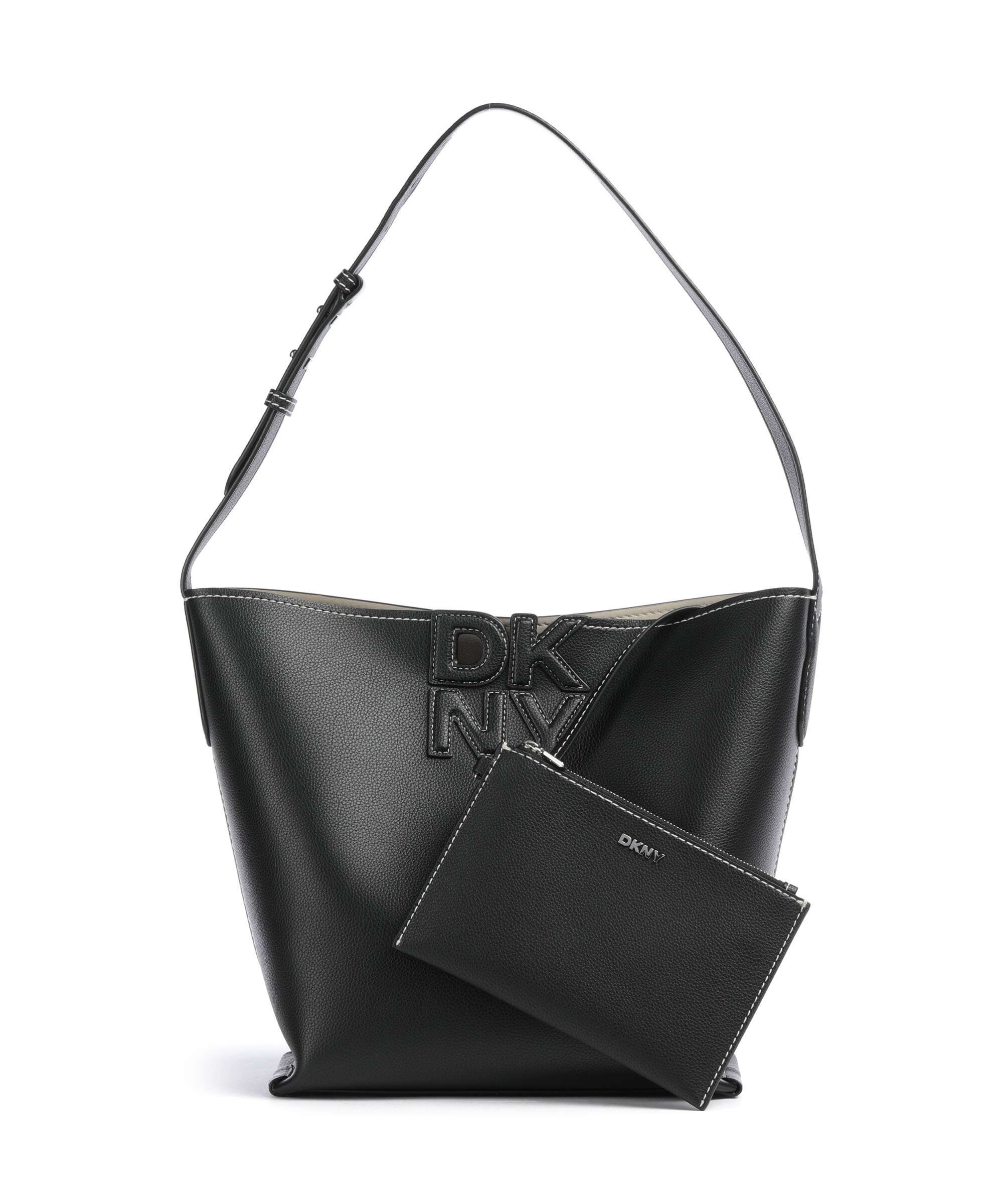 DKNY Nicole Hobo bag black/light taupe
