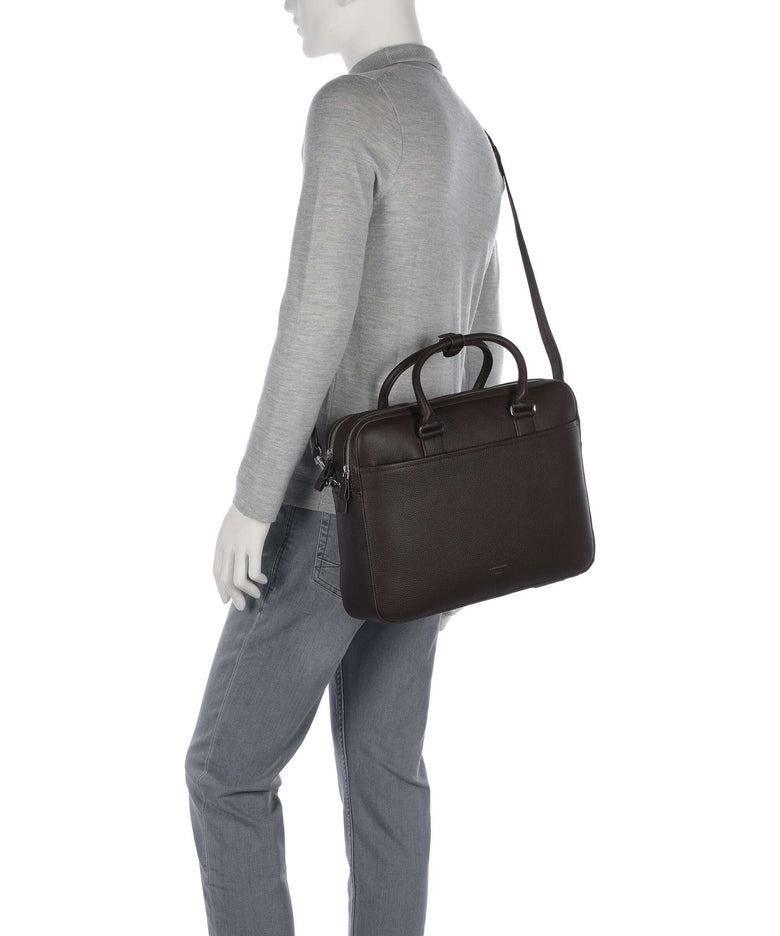 Tiger of Sweden Burin Briefcase dark brown