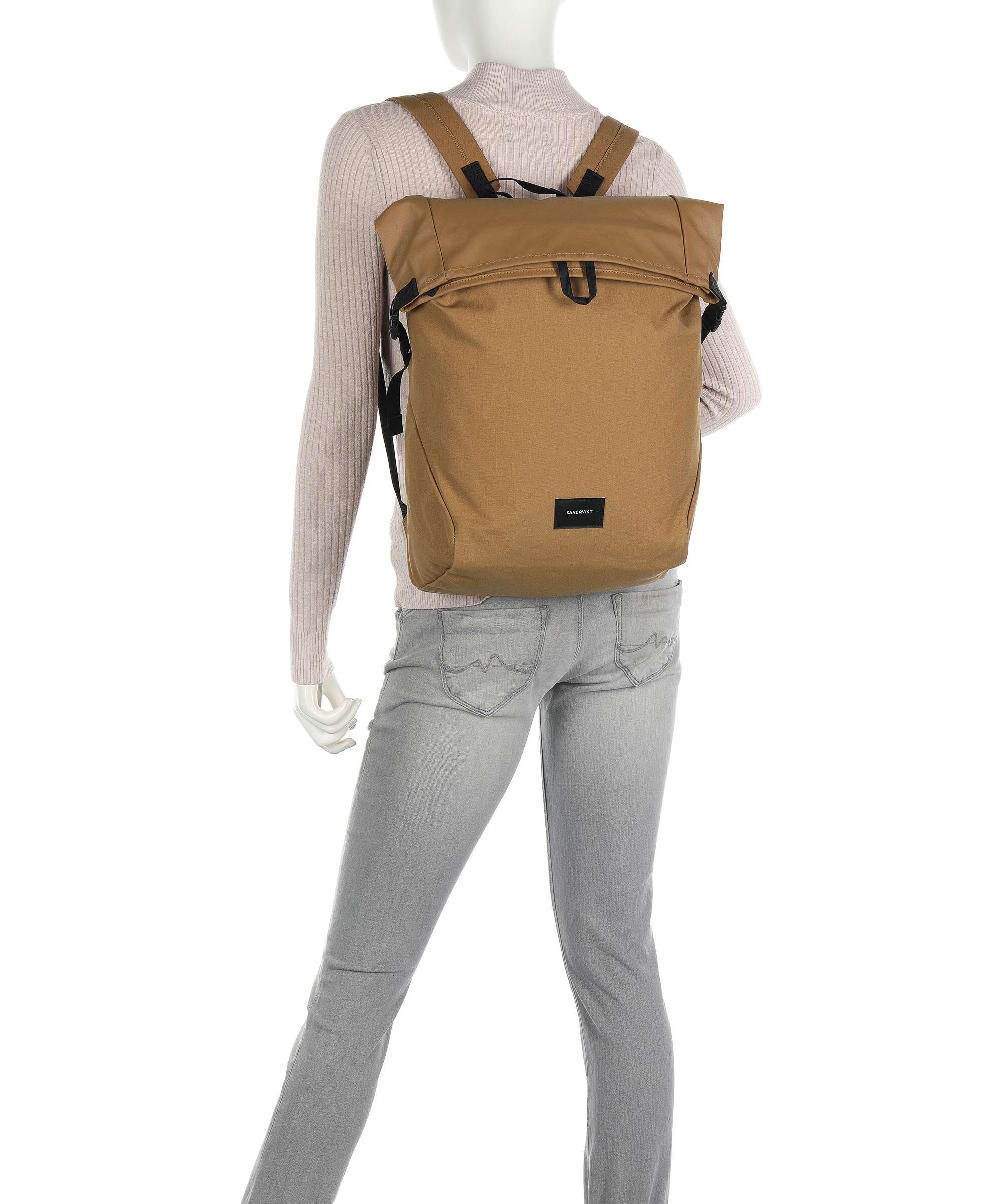 Sandqvist Ground Alfred Rolltop backpack navy
