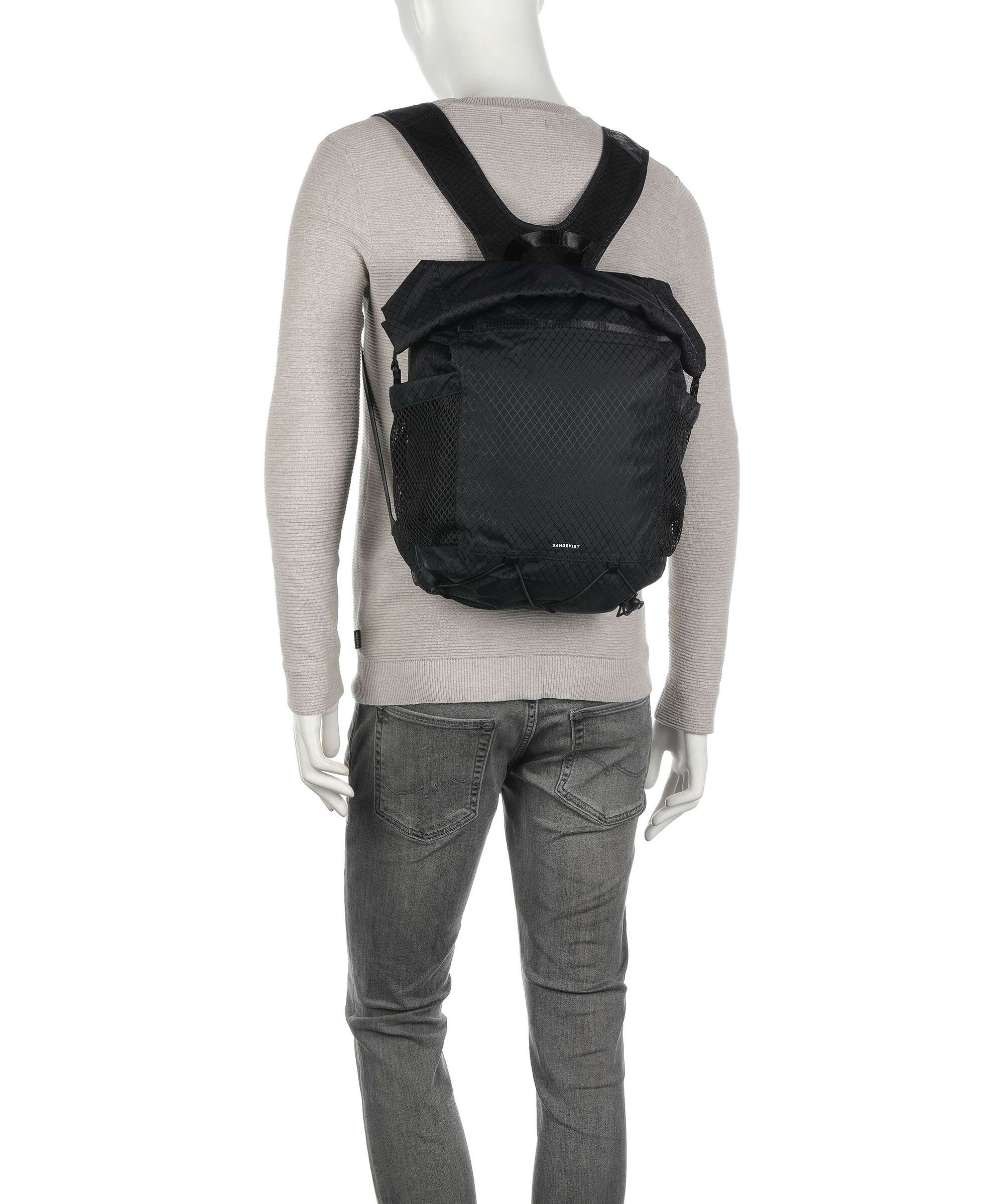 Sandqvist Stream Taped Nils Rolltop backpack dawn green