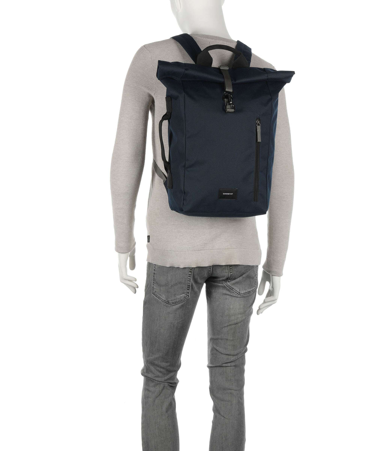 Sandqvist Ground Dante Vegan Rolltop backpack black