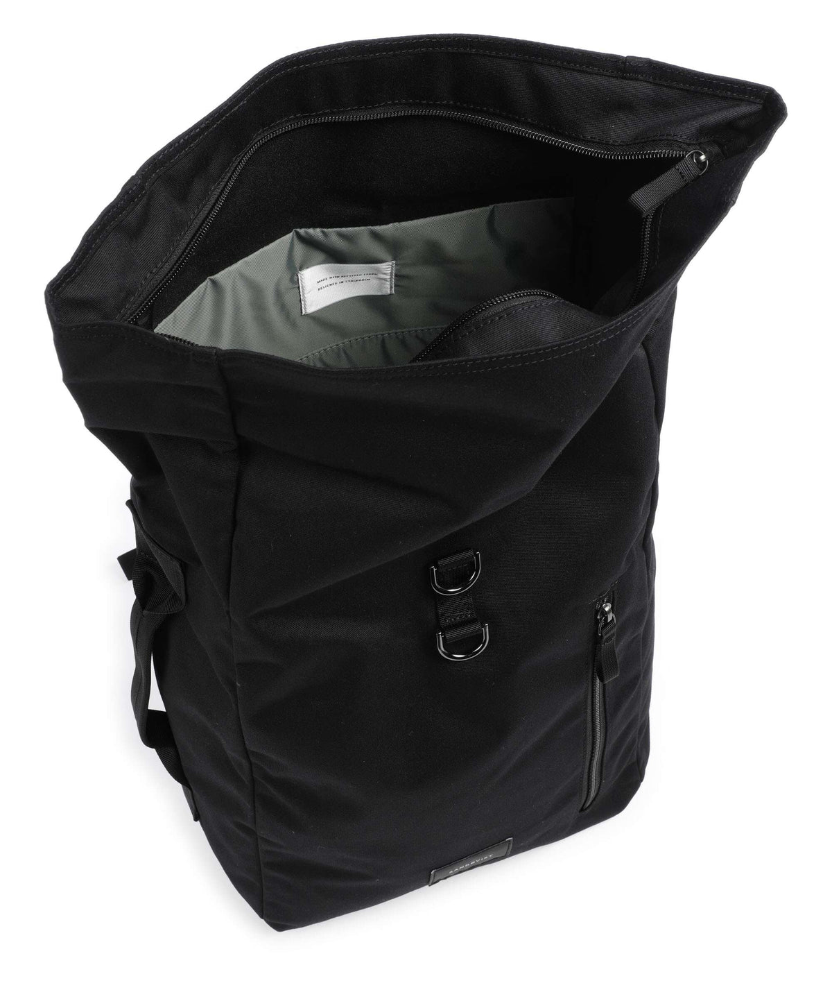 Sandqvist Ground Dante Vegan Rolltop backpack black