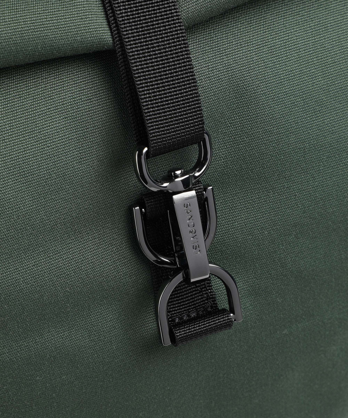 Sandqvist Ground Dante Vegan Rolltop backpack dawn green