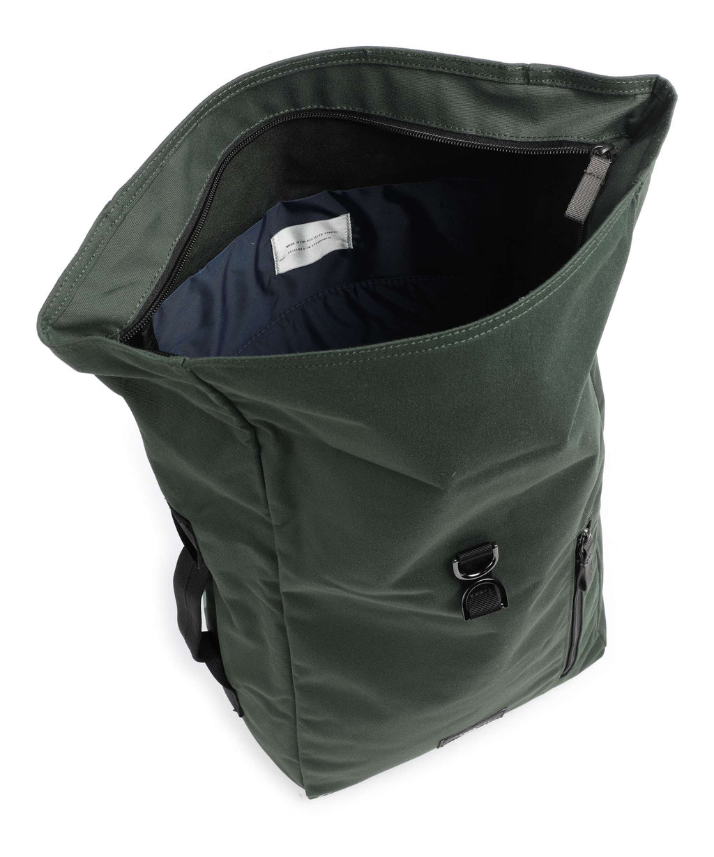 Sandqvist Ground Dante Vegan Rolltop backpack dawn green