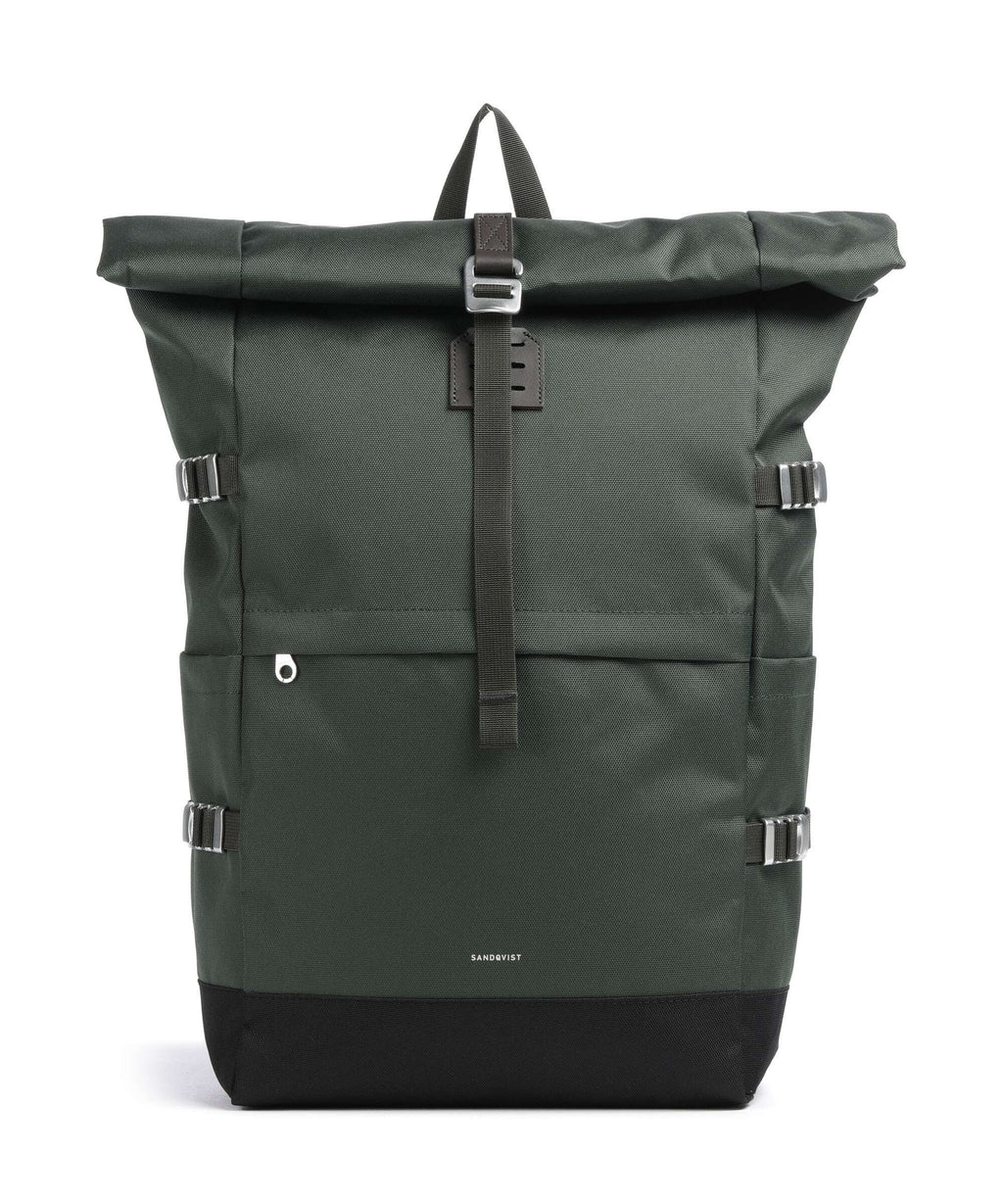 Sandqvist Icon L Rolltop backpack dawn green