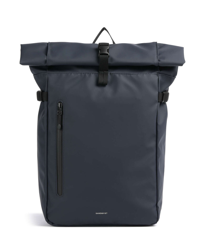 Sandqvist Stream M Rolltop backpack navy