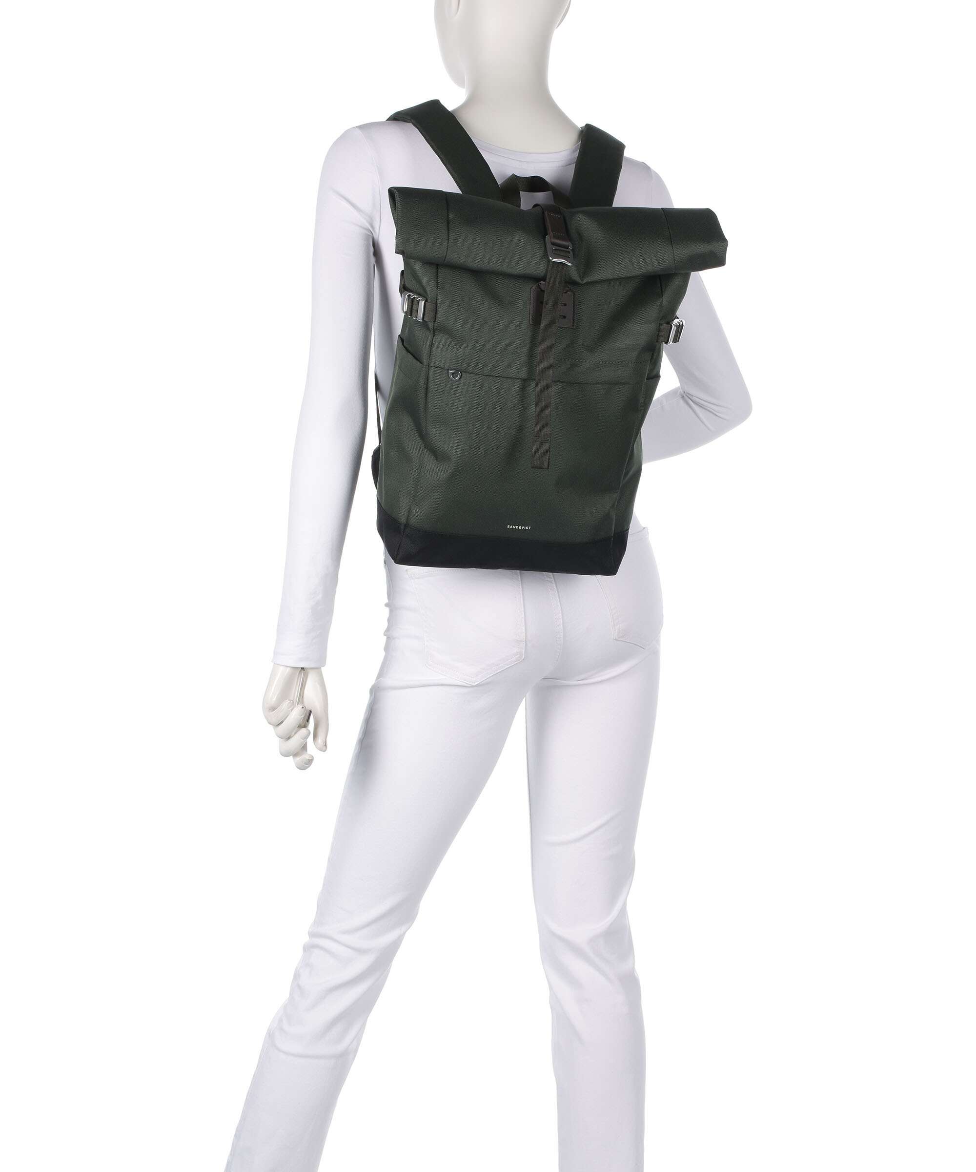 Sandqvist Icon M Rolltop backpack multi olive