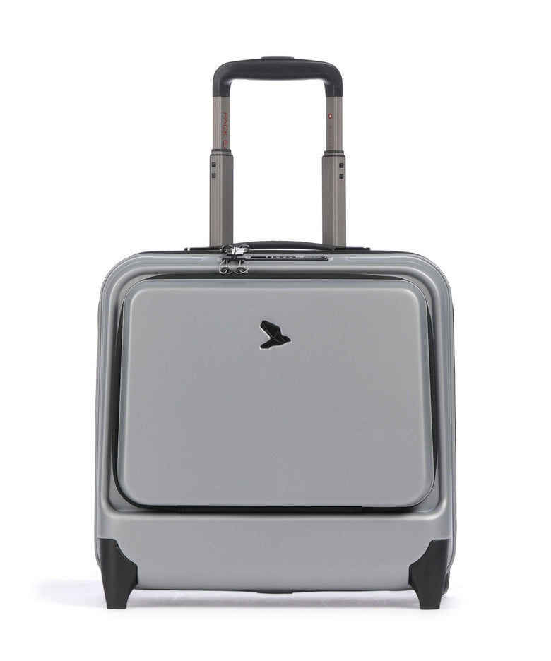 Pack Easy ReNew Genius Rolling briefcase silver