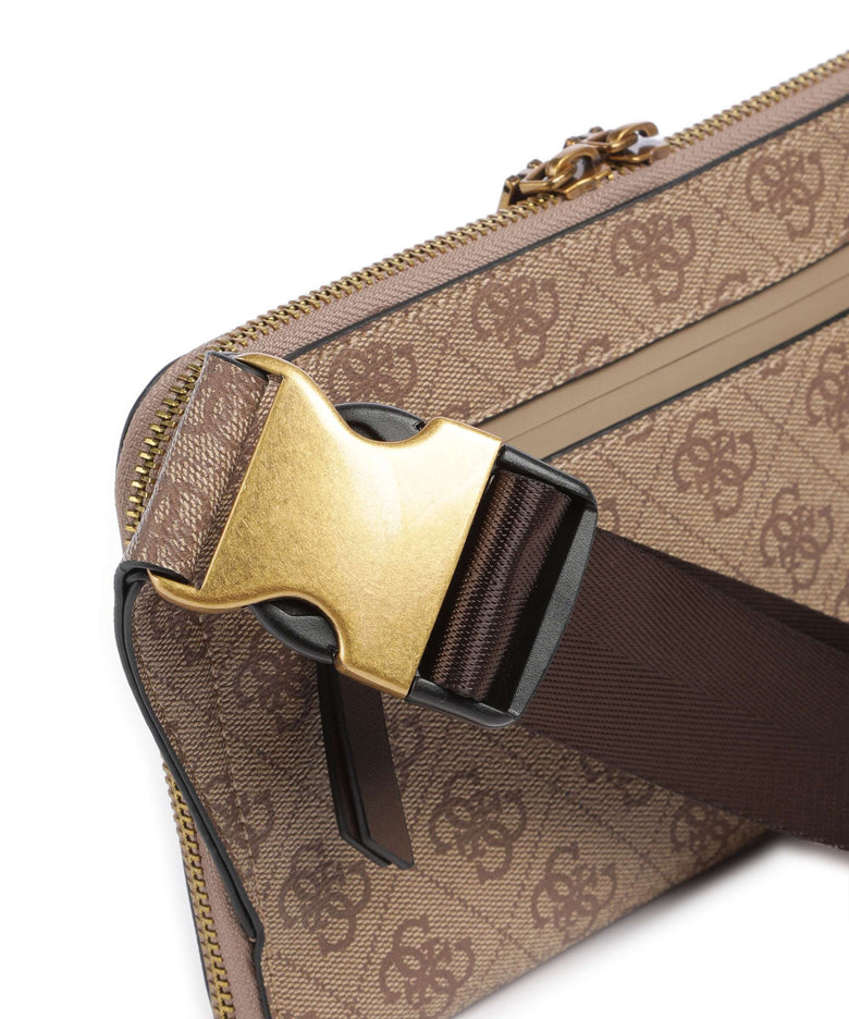 Guess Milano 4G Eco Belt bag beige/brown