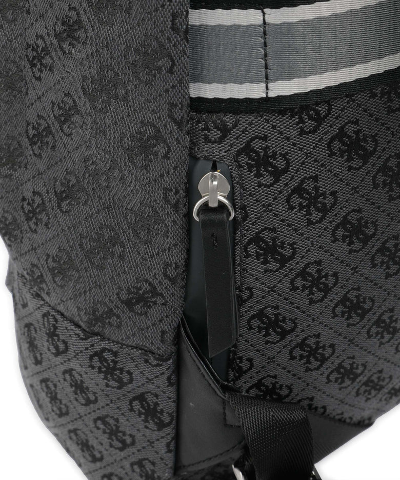 Guess Milano 4G Jacquard Stripe Backpack coal/black