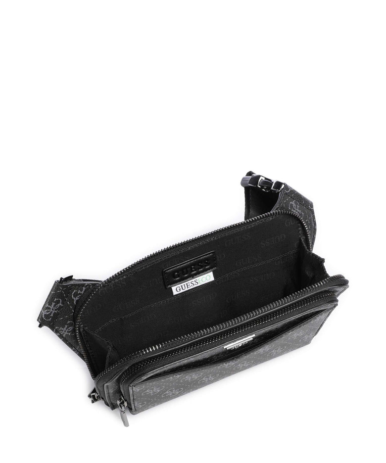 Guess Siena 4G Eco Belt bag dark black
