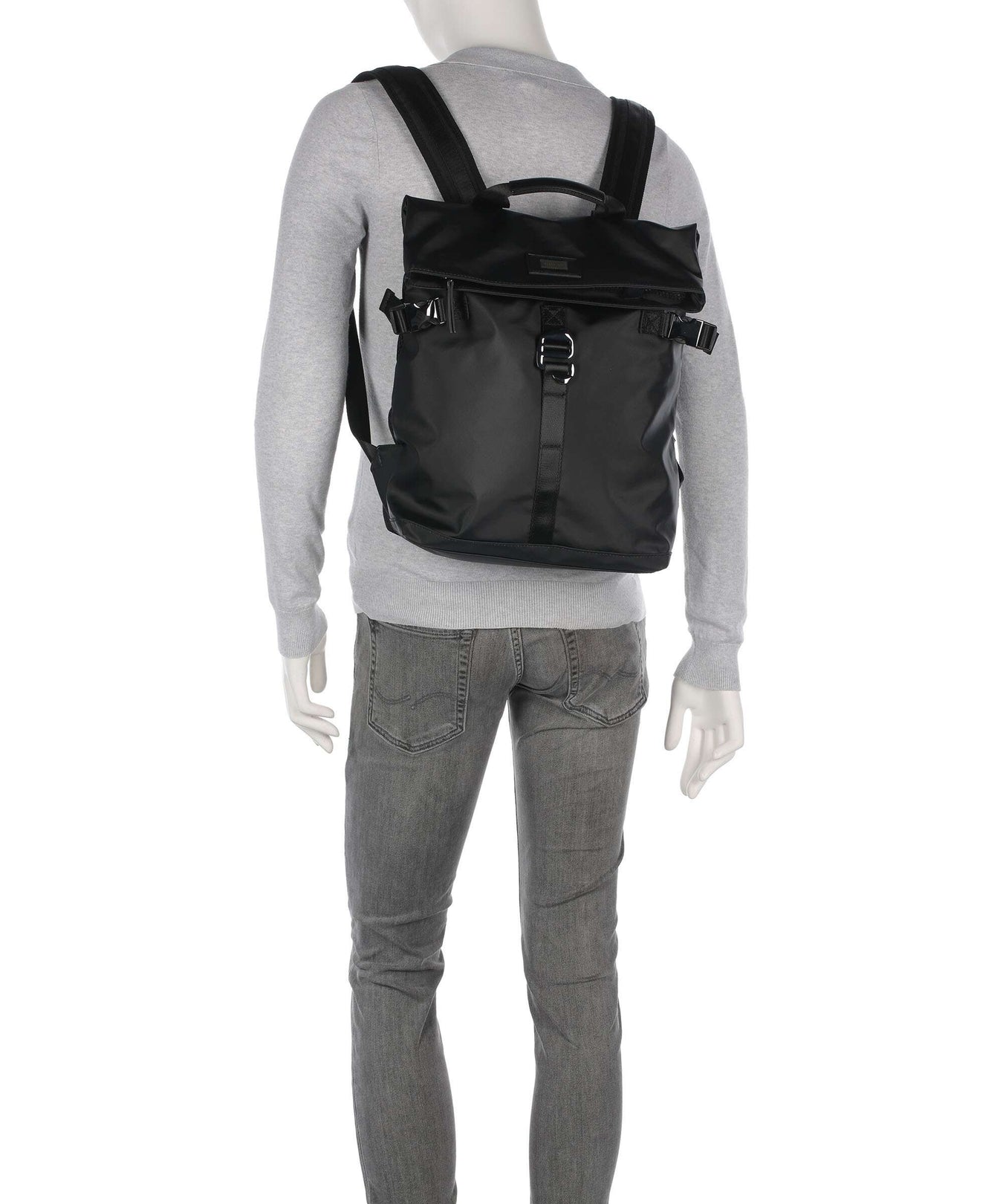 Guess Arezzo Rolltop backpack black