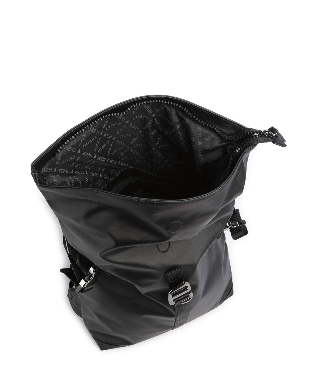 Guess Arezzo Rolltop backpack black
