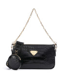 Maison Mollerus Croco Zell Bolsa tiracolo classic schwarz