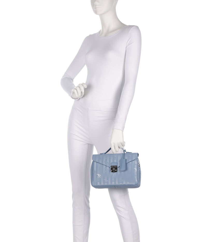 Maison Mollerus Vinerus Marly Crossbody bag metallic silber/sky