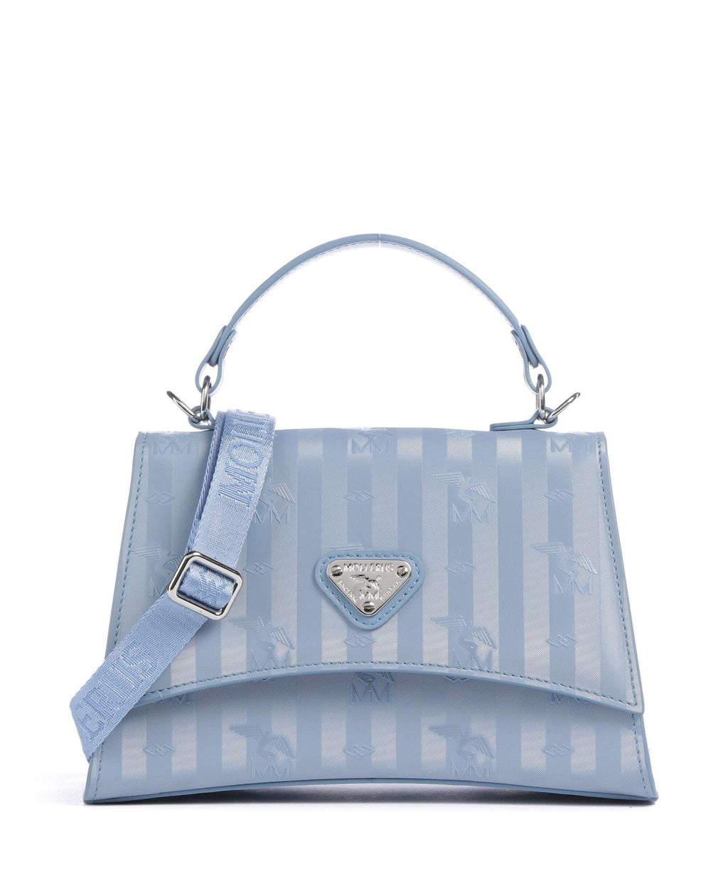 Maison Mollerus Vinerus Romont Handbag metallic silber/sky