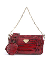 Maison Mollerus Croco Zell Bolsa tiracolo antique rot
