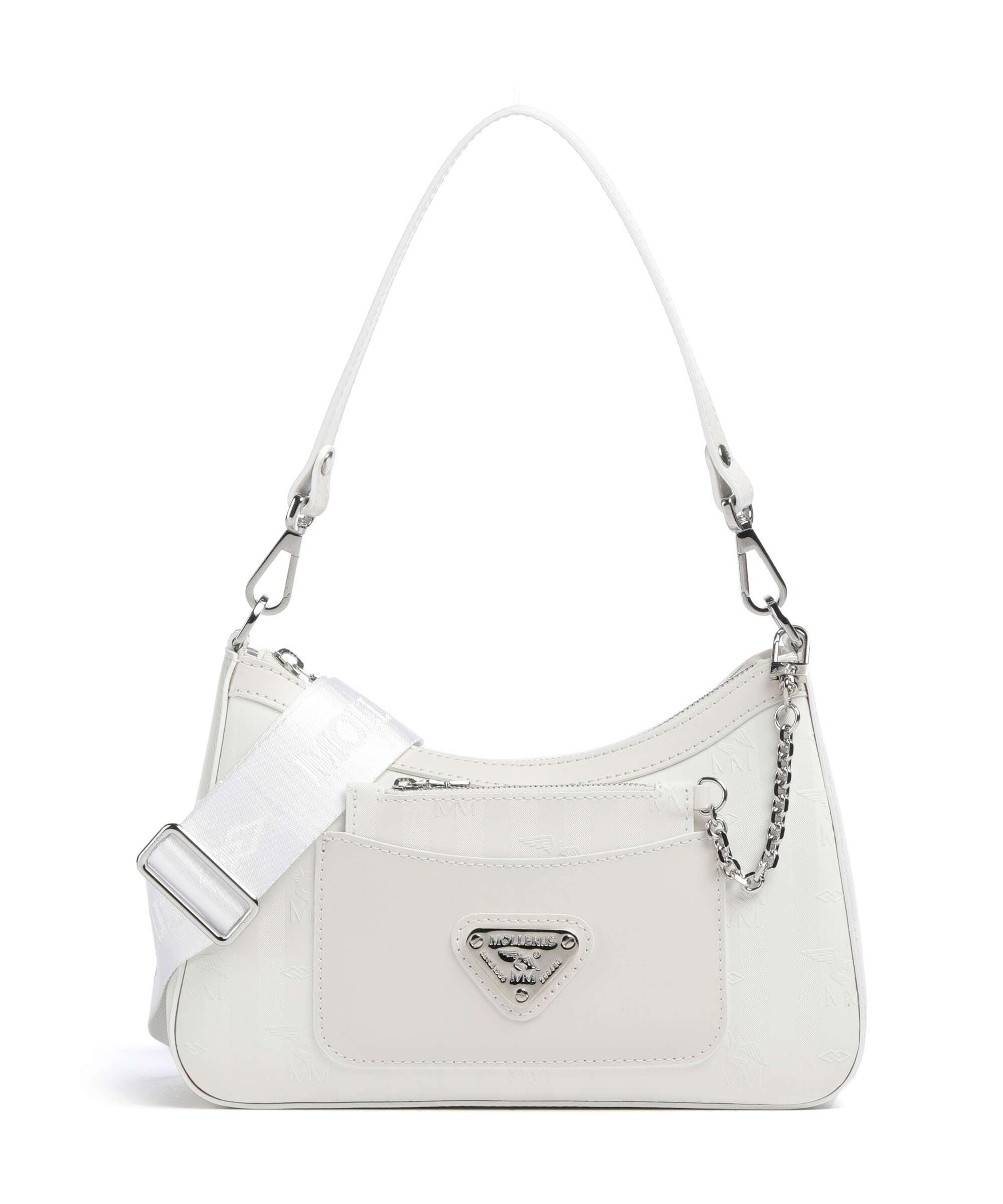 Maison Mollerus Vinerus Castiel Shoulder bag snow weiss