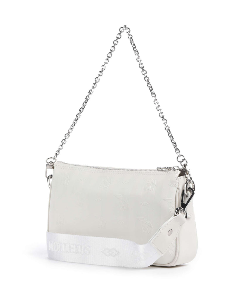 Maison Mollerus Vinerus Zell Shoulder bag snow weiss