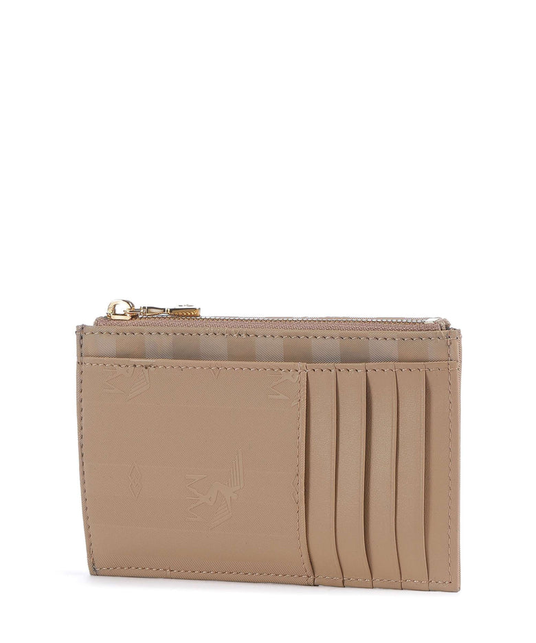 Maison Mollerus Canvas Buin Credit card holder cappuccino beige