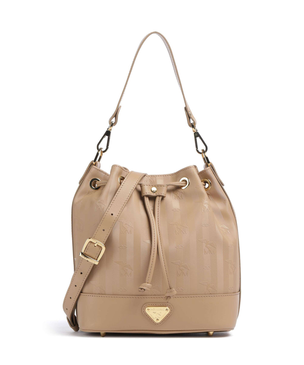 Maison Mollerus Vinerus Sion Bucket bag cappuccino beige