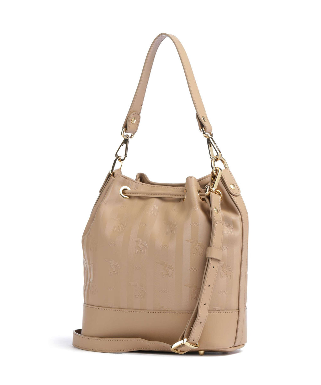 Maison Mollerus Vinerus Sion Bucket bag cappuccino beige