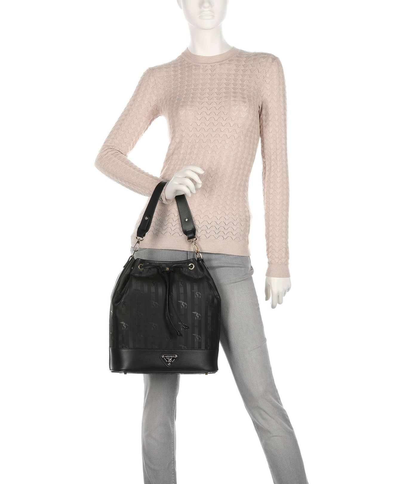 Maison Mollerus Vinerus Niesen Bucket bag black