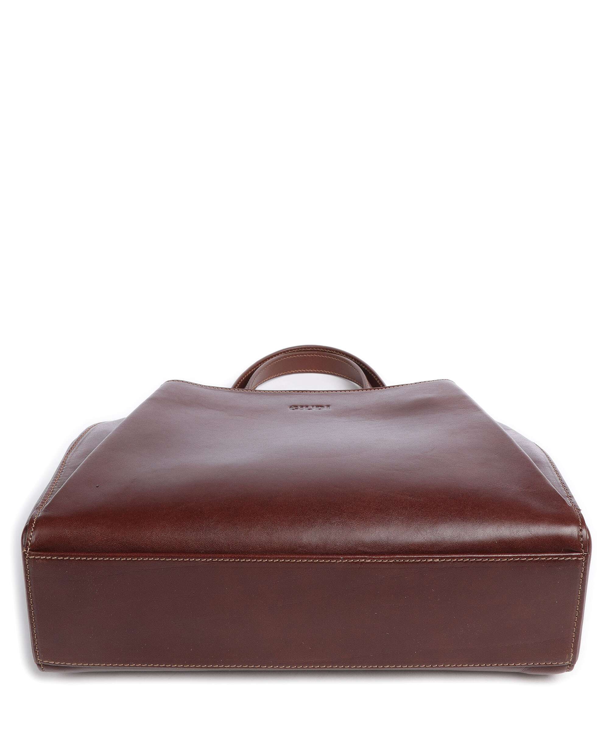 Giudi Crown Handbag brown
