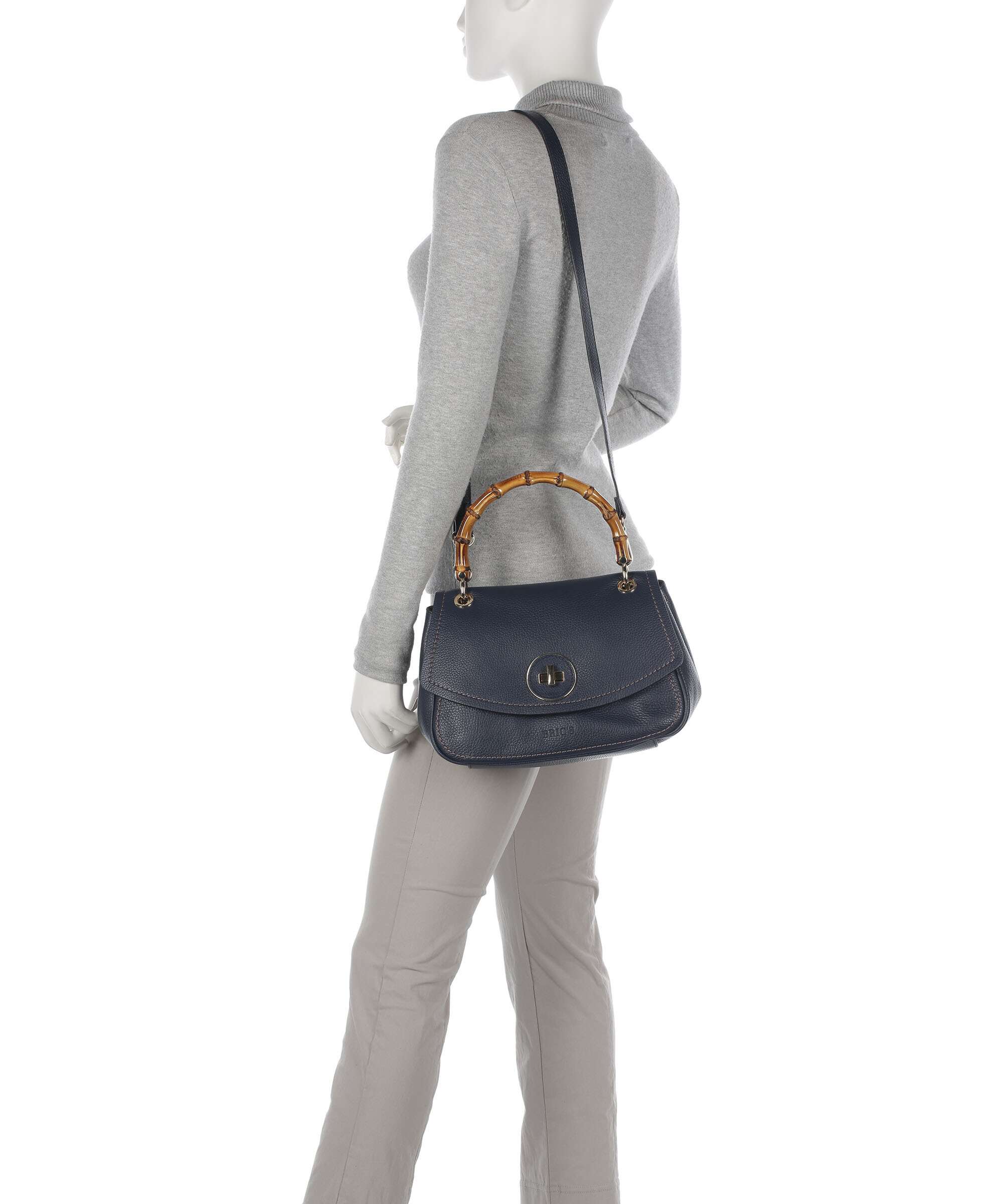 Brics Gondola Girasola Handbag night blue/caramel