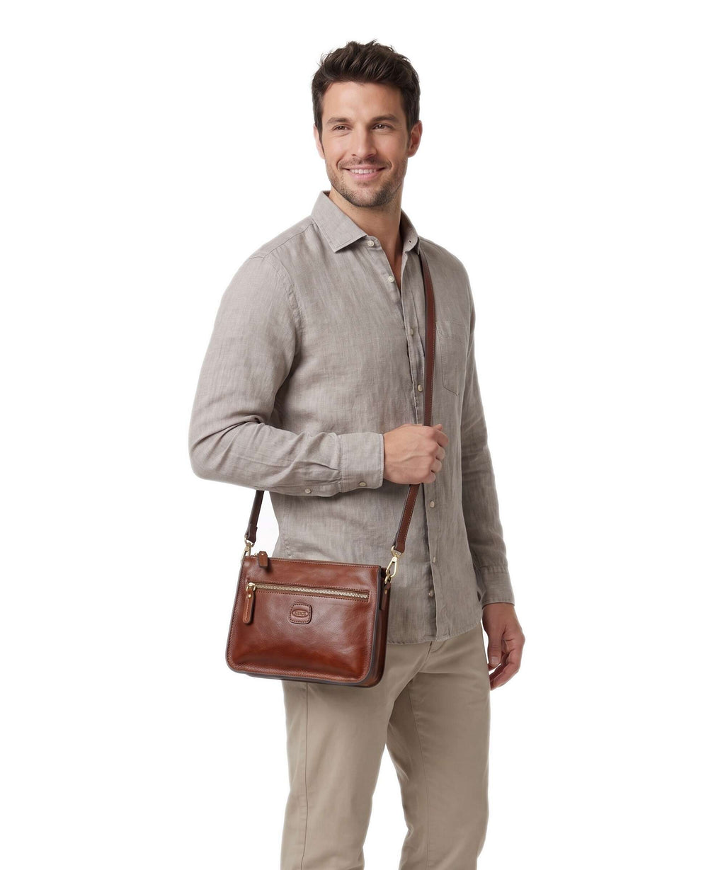 Brics Volterra S Crossbody bag tobacco