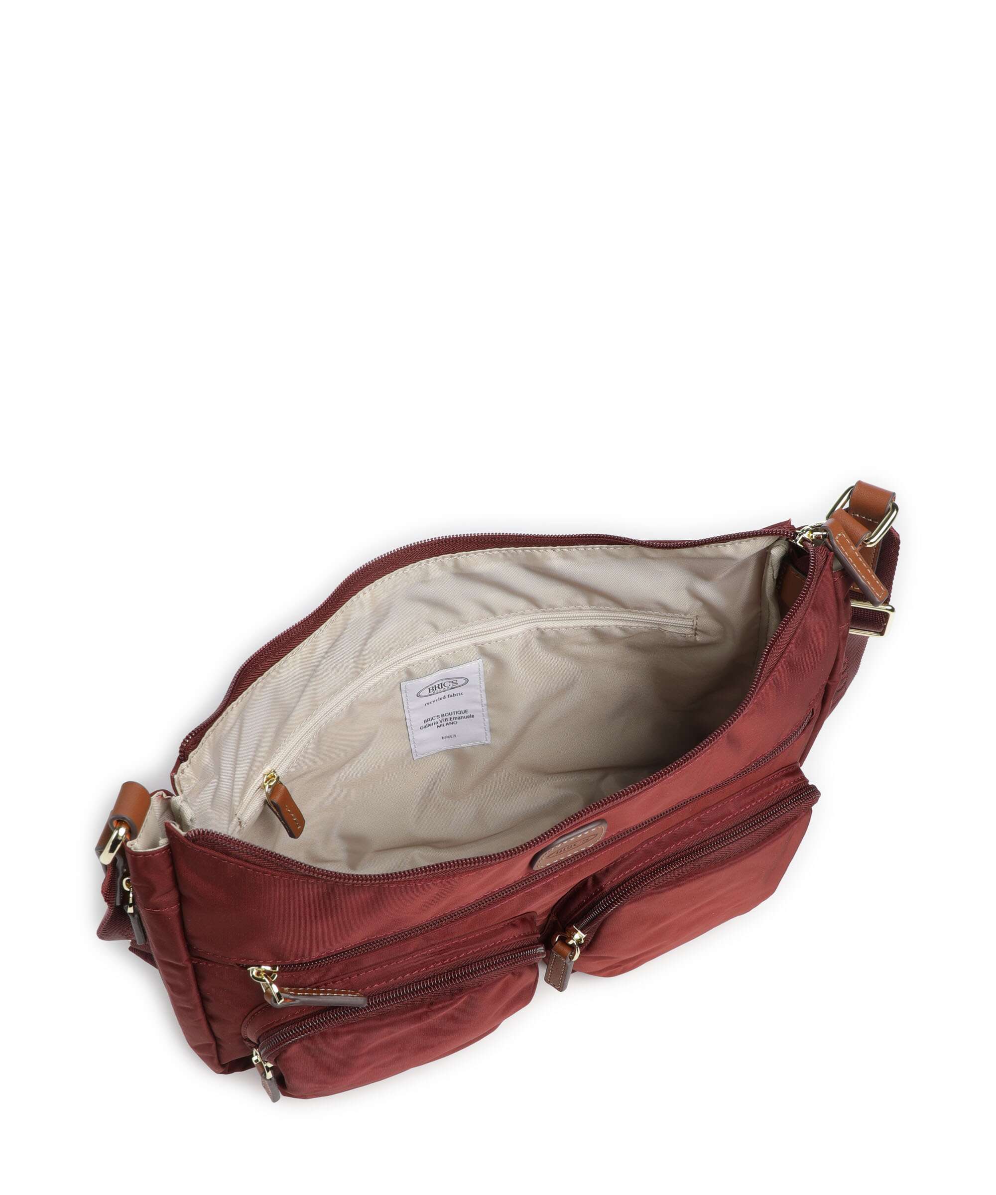Brics X-Collection Crossbody bag bordeaux