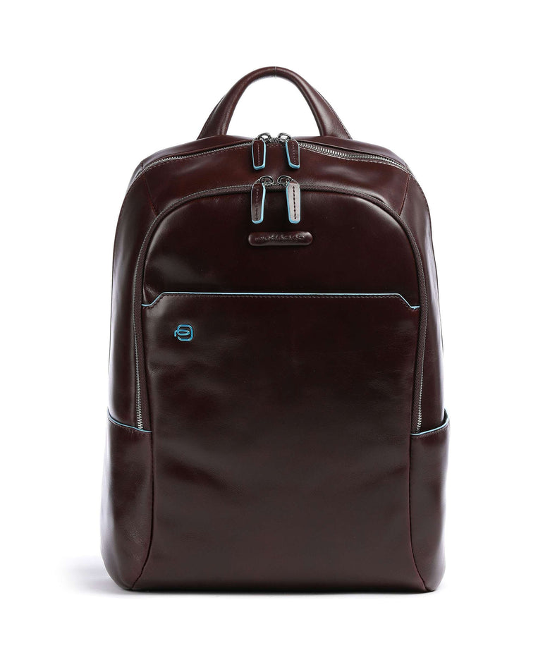 Piquadro Blue Square Laptop backpack mahogany