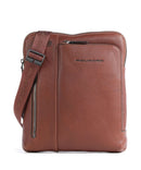 Piquadro Black Square Crossbody bag cuoio