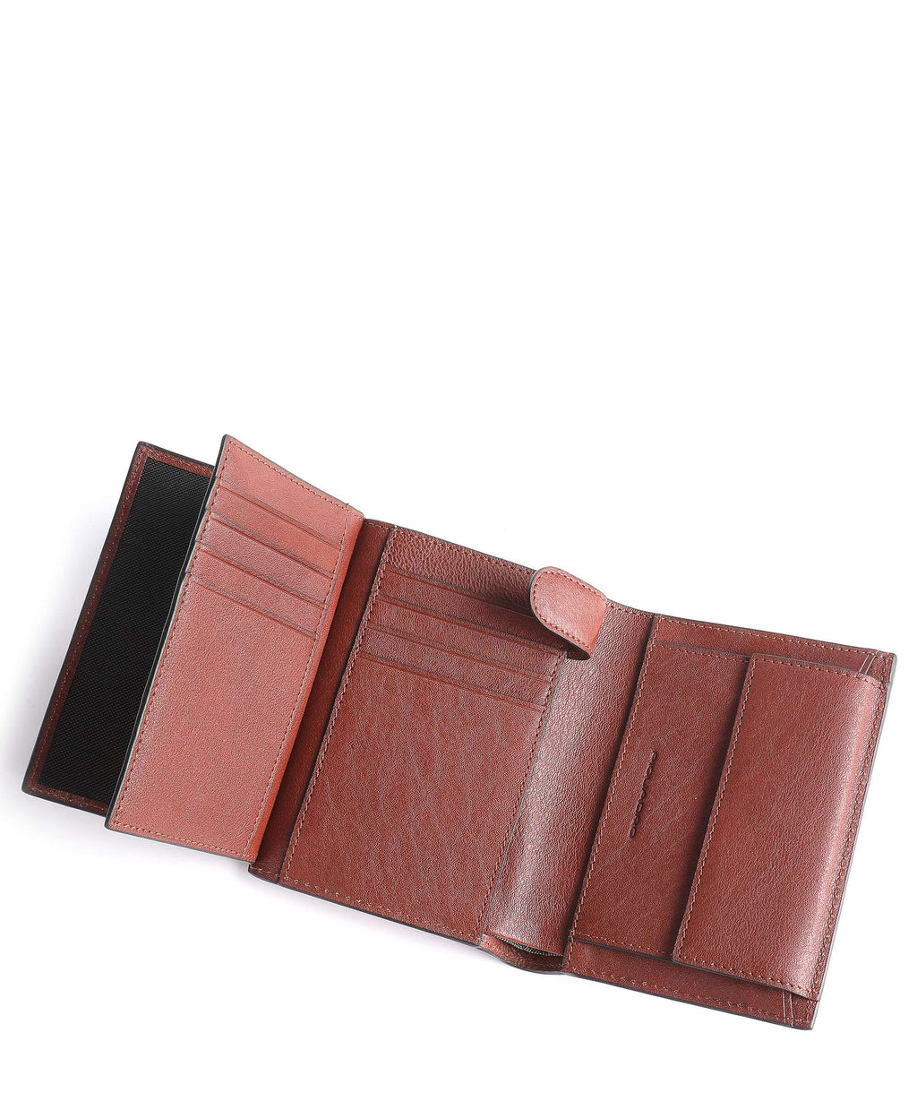 Piquadro Black Square RFID Wallet tabacco