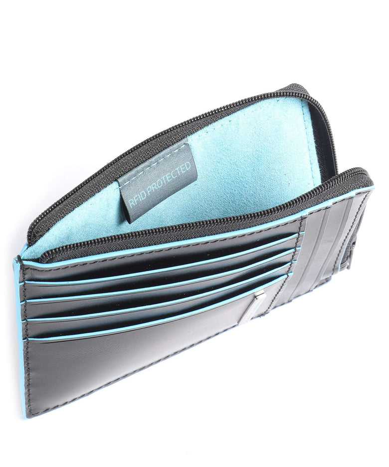 Piquadro Blue Square Credit card holder black