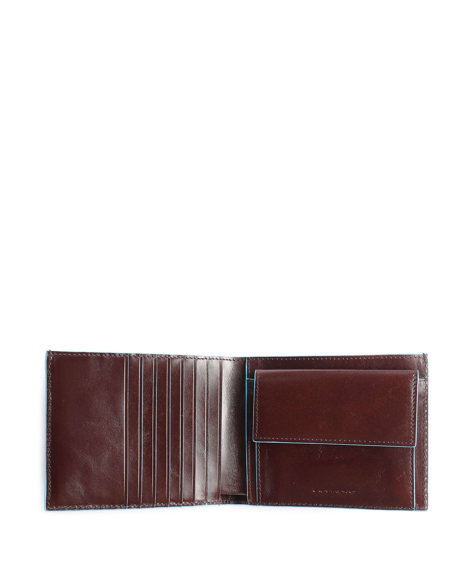 Piquadro Blue Square Wallet mahogany