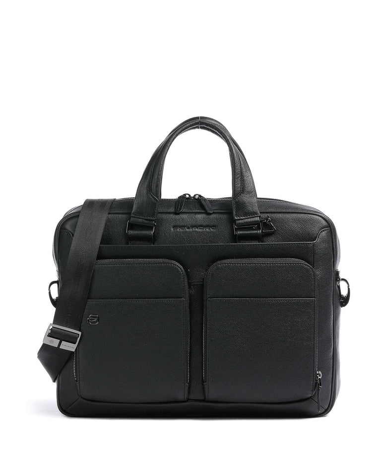 Piquadro Black Square Briefcase black