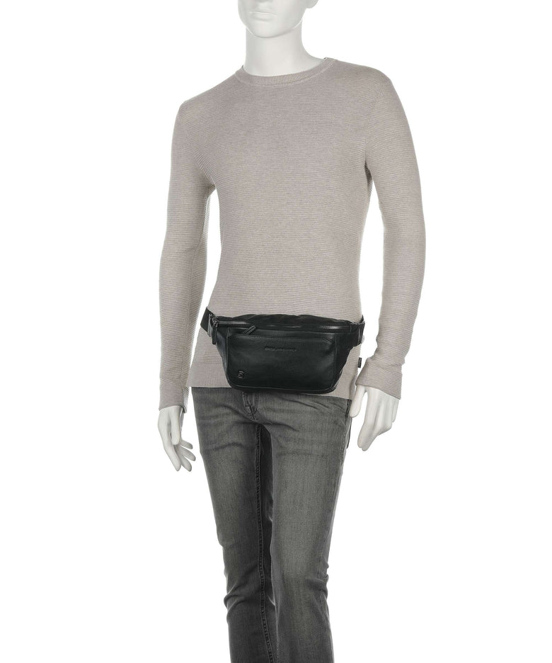Piquadro Black Square Fanny pack black