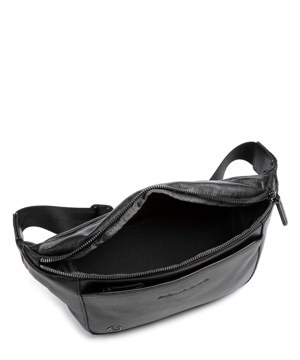 Piquadro Black Square Fanny pack black