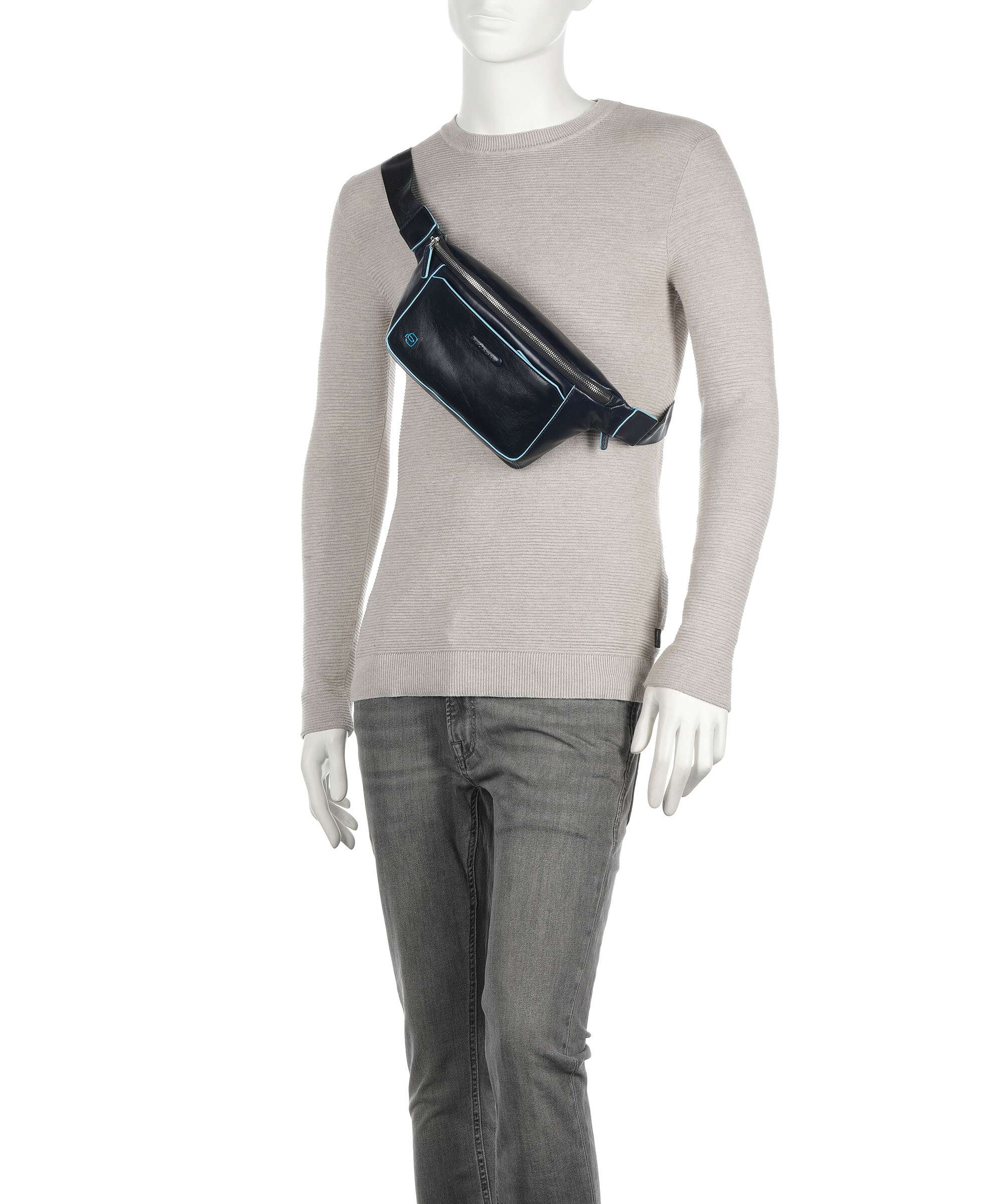 Piquadro Blue Square Belt bag blu