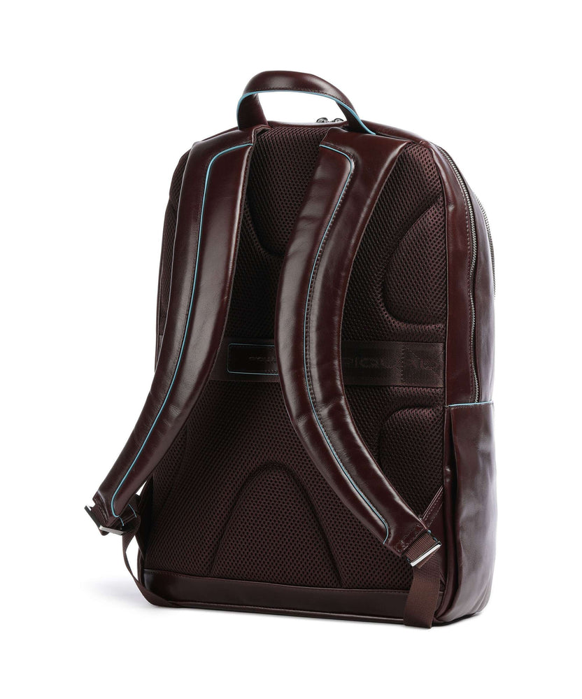 Piquadro Blue Square Laptop backpack mahogany