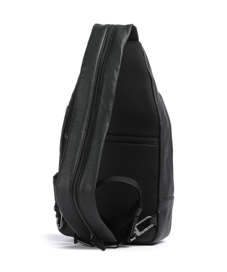 Piquadro Black Square Sling bag nero